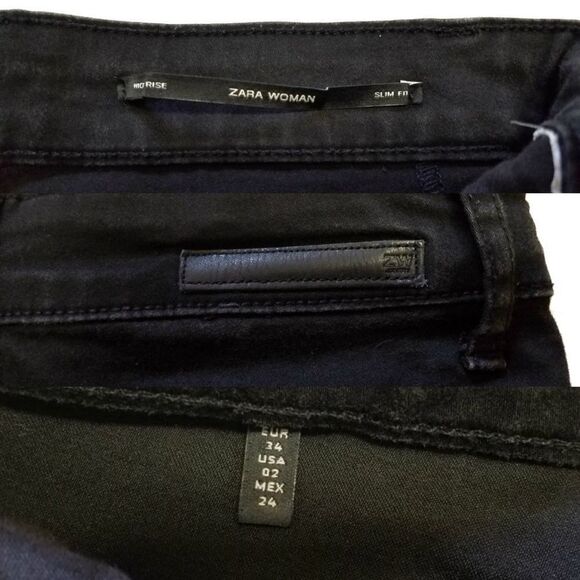 ZARA Outfit Black High Rise Jeans Cropped T-shirt - Picture 8 of 8